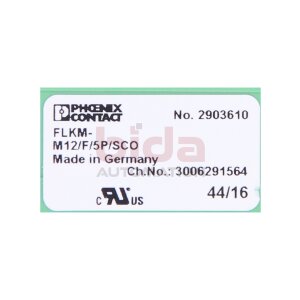 Phoenix Contact FLKM-M12/F/5P/SCO 2903610...