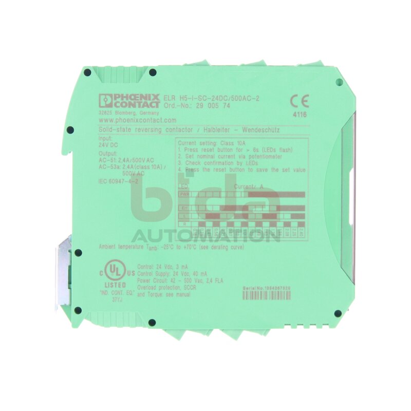 Phoenic Contact ELR H5-I-SC-24DC/500AC-2-Hybridmotorstarter (2900574)