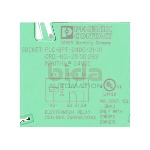 Pheonix Contact PLC-BPT-24DC/21-21 (2900283) Relaissockel