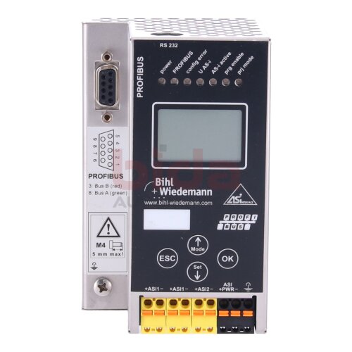 Bihl+Wiedemann BWU1777 AS-i 3.0 Profibus Gateway in Stainless Steel, 2-Master