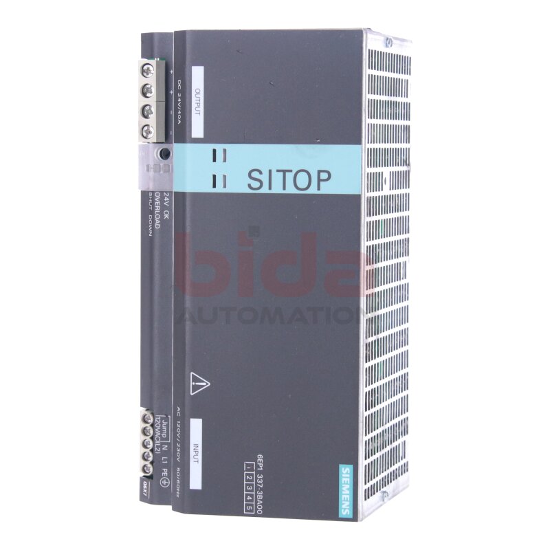 Siemens 6EP1337-3BA00 / 6EP1 337-3BA00 SITOP PSU100M 40A  24V