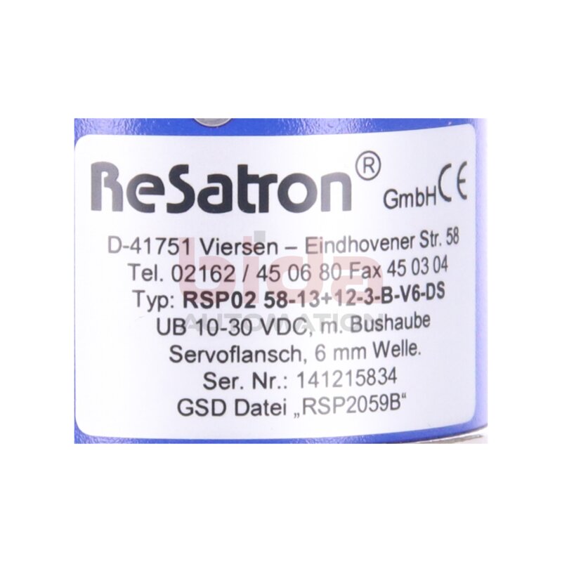 Resatron RSP0258-13-12-3-B-V6-DS Absolute Multi-Turn encoder 10..30VDC