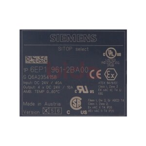 Siemens 6EP1961-2BA00 / 6EP1 961-2BA00 SITOP select...