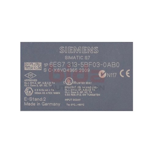 Siemens 6ES7313-5BF03-0AB0 / 6ES7 313-5BF03-0AB0 Kompakt-CPU mit MPI 24V