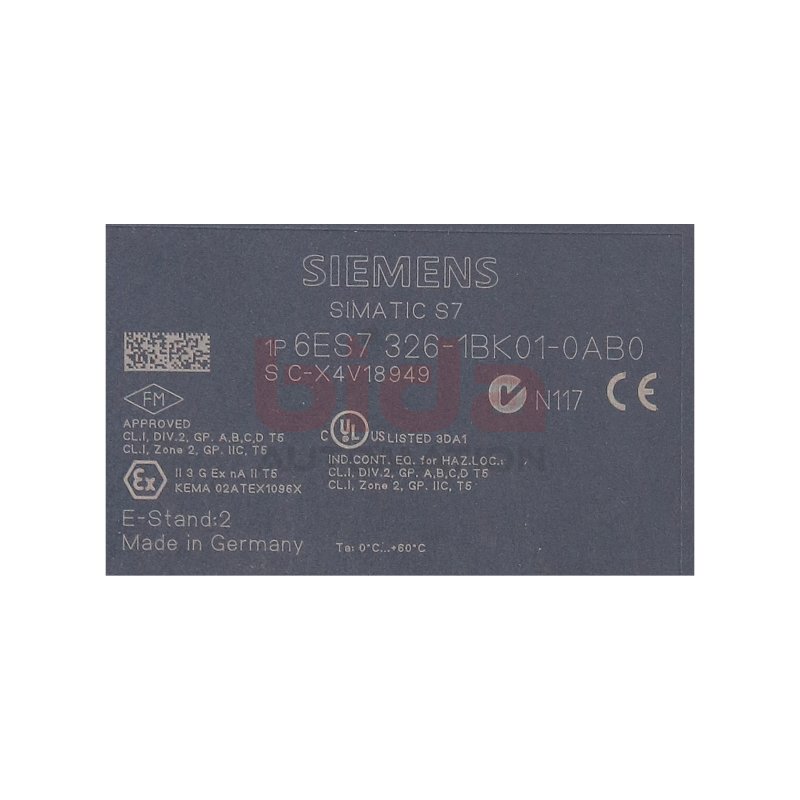 Siemens 6ES7326-1BK01-0AB0 / 6ES7 326-1BK01-0AB0  Digitaleingabe / Digital Input 24V