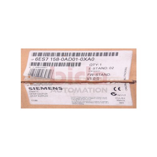 Siemens 6ES7158-0AD01-0XA0 / 6ES7 158-0AD01-0XA0 SIMATIC DP, DP/DP-Koppler Koppelmodul