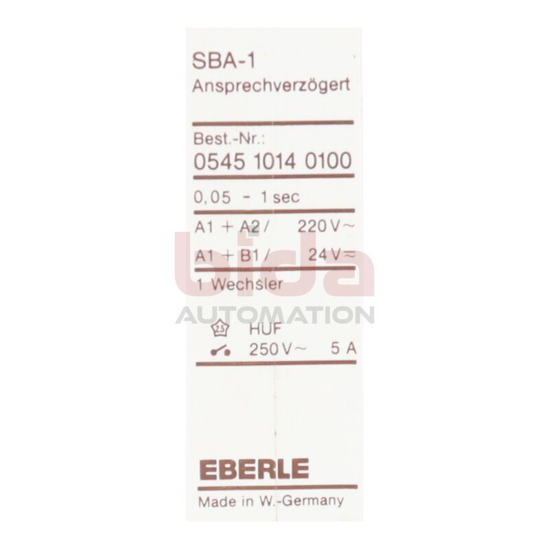 Eberle SBA-1 0545 1014 0100 Zeitrelais Time Relay 220V