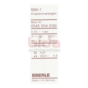 Eberle SBA-1 0545 1014 0100 Zeitrelais Time Relay 220V
