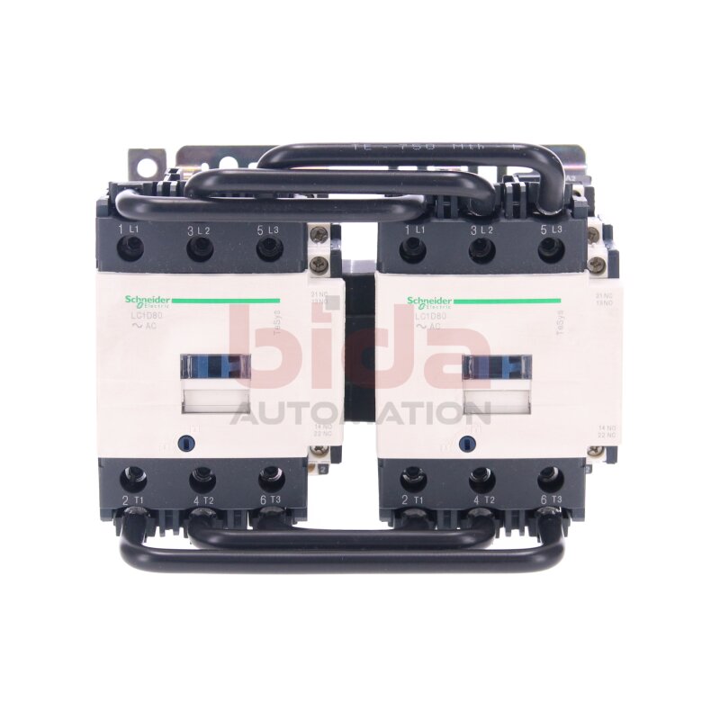 Schneider LC2D80P7 Wendesch&uuml;tzkombination / Reversible contactor combination 230V 80A