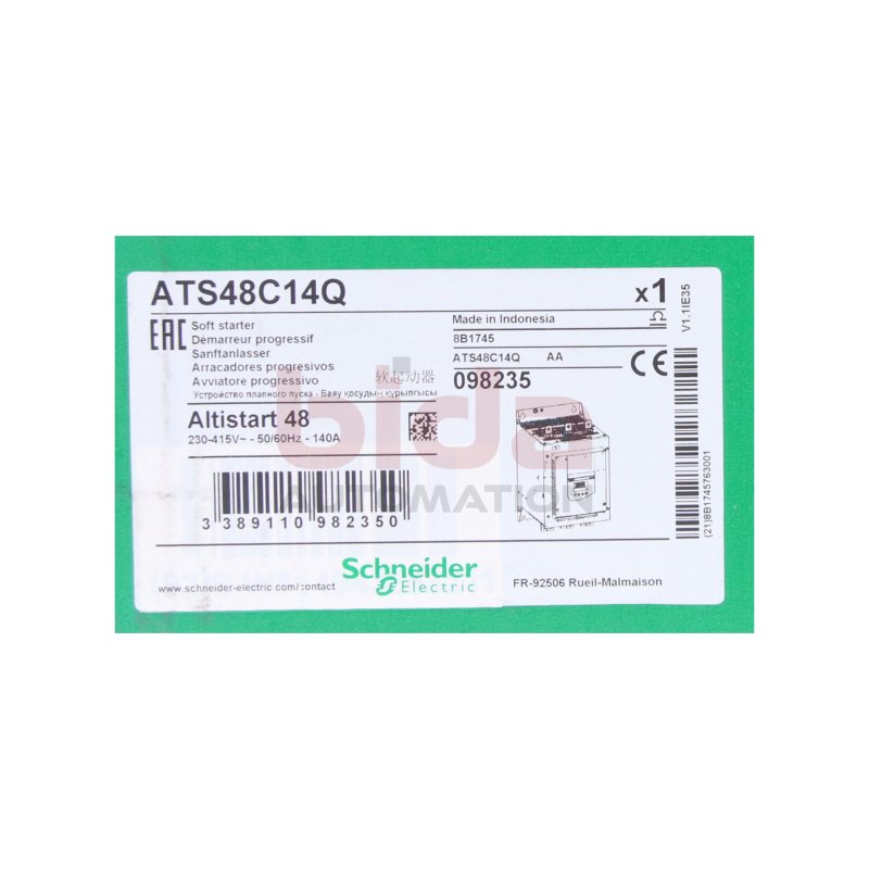 Schneider ATS48C14Q Sanftanlasser f&uuml;r Asynchronmotor 230-415 V