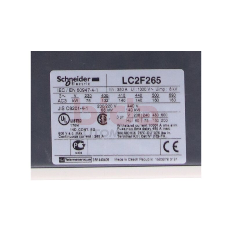 Schneider LC2F265 AC-Wendesch&uuml;tz / AC reversing contactor