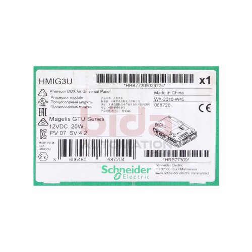 Schneider HMIG3U  Premium Box CPU Modul 12VDC 20W