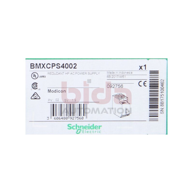 Schneider BMXCPS4002 X80-Netzteil 100-240V