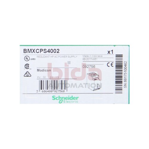 Schneider BMXCPS4002 X80-Netzteil 100-240V