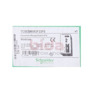 Schneider TCSESM083F23F0 Ethernet TCP/IP Managed Switch,...