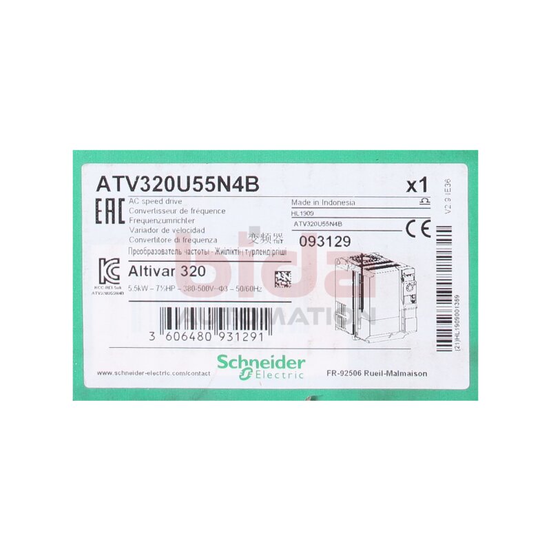 Schneider ATV320U55N4B Frequenzumrichter / Frequency Converte 380-500V