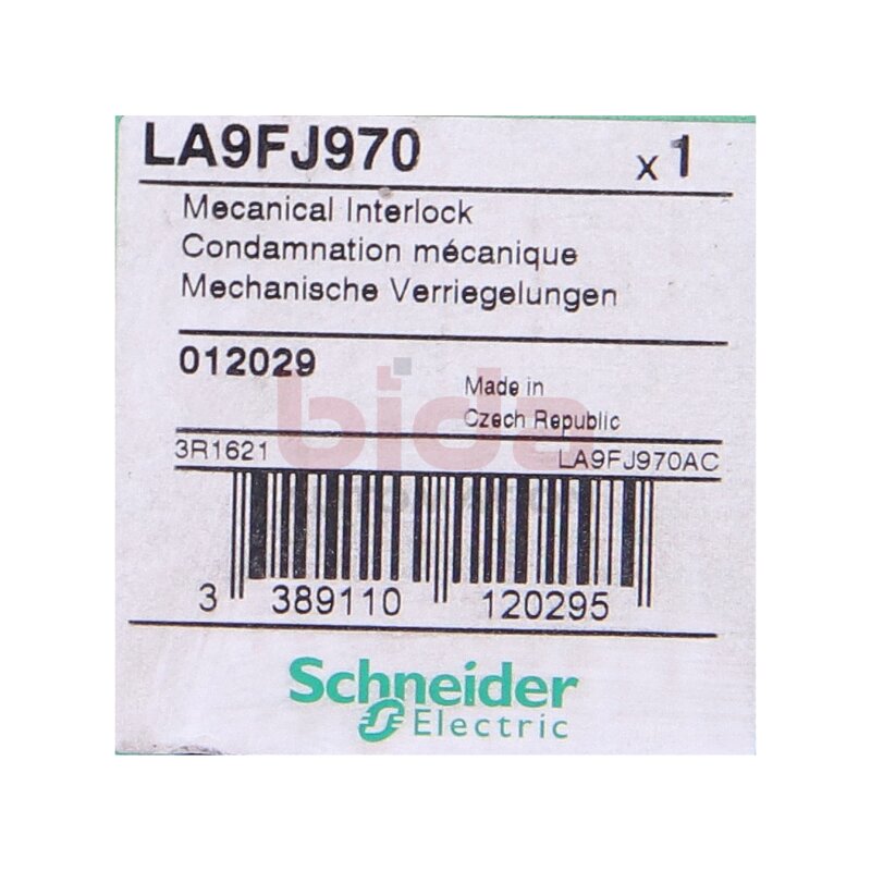 Schneider LA9FJ970 Verriegelung, mechanisch / Locking, mechanical