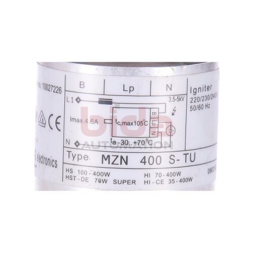 BAG electronics MZN 400 S-TU (10027226) Z&uuml;ndger&auml;t / Ignitor 220/230/240V