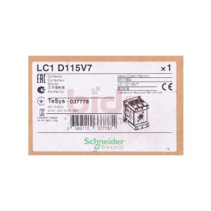 Schneider LC1D115V7 Leistungsschütz / Power...