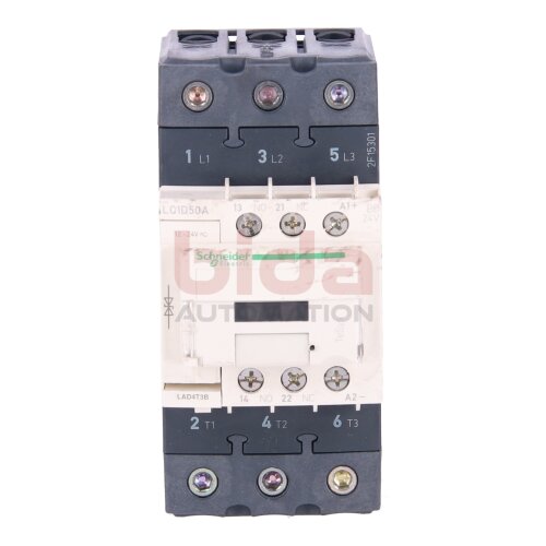 Schneider LC1D50ABD Leistungssch&uuml;tz / Power Contactor 440V 50A 24VDC