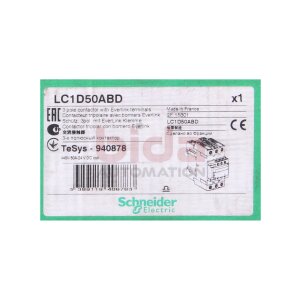 Schneider LC1D50ABD Leistungsschütz / Power...