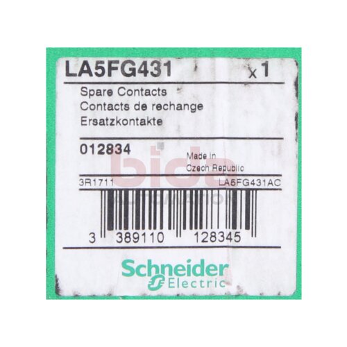 Schneider Schneider LA5FG431 Spare contacts/ Ersatzkontakte