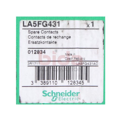 Schneider LA5FG431 Spare contacts/ Ersatzkontakte