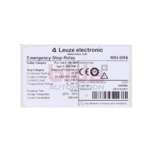 Leuze MSI-SR4 (549968)  Not-Aus-Relais / emergency stop...