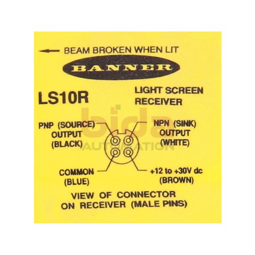 Banner LS10R (27661) light screen receiver / Lichtschranke Empf&auml;nger 10-30V