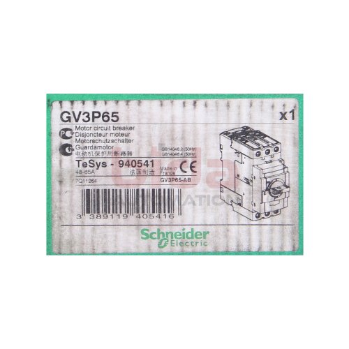 Schneider GV3P65  Motorschutzschalter / Motor protection switch