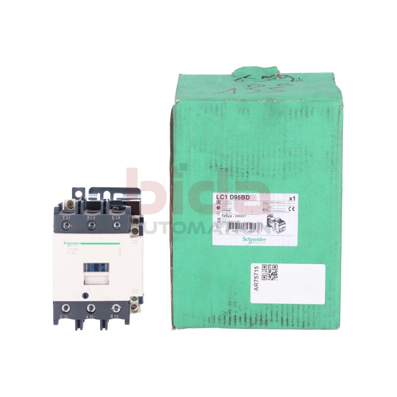 Schneider LC1D95BD Leistungssch&uuml;tz / Power Contactor 24VDC