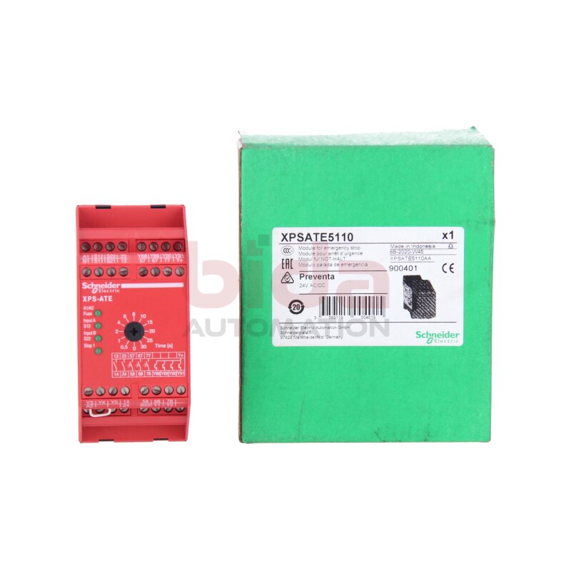 Schneider XPSATE5110 Sicherheitsbaustein Not-Halt / Emergency stop safety module 24VAC