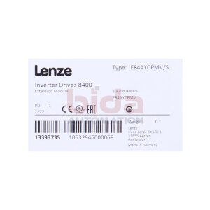 Lenze E84AYCPMV/S Erweiterungsmodul / extension module