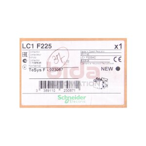 Schneider LC1F225 Leistungsschütz / Power Contactor