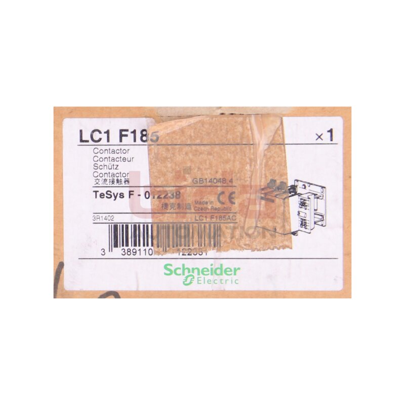 Schneider LC1F185 Leistungssch&uuml;tz / Power Contactor