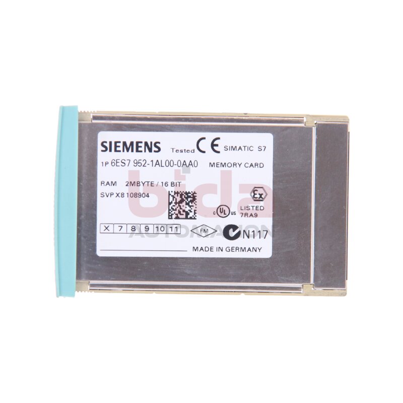 Siemens 6ES7952-1AL00-0AA0 / 6ES7 952-1AL00-0AA0 SIMATIC S7, RAM Speicherkarte / Memory Card 2MB
