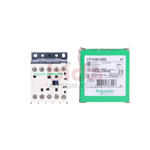 Schneider LP1K0610BD Leistungssch&uuml;tz / Power Contactor 24 VDC 6A