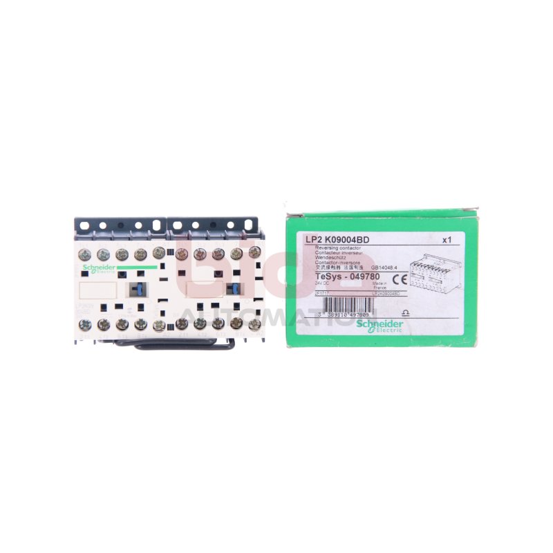 Schneider LP2K09004BD Wendesch&uuml;tzkombination / Reversible contactor combination 24 VDC
