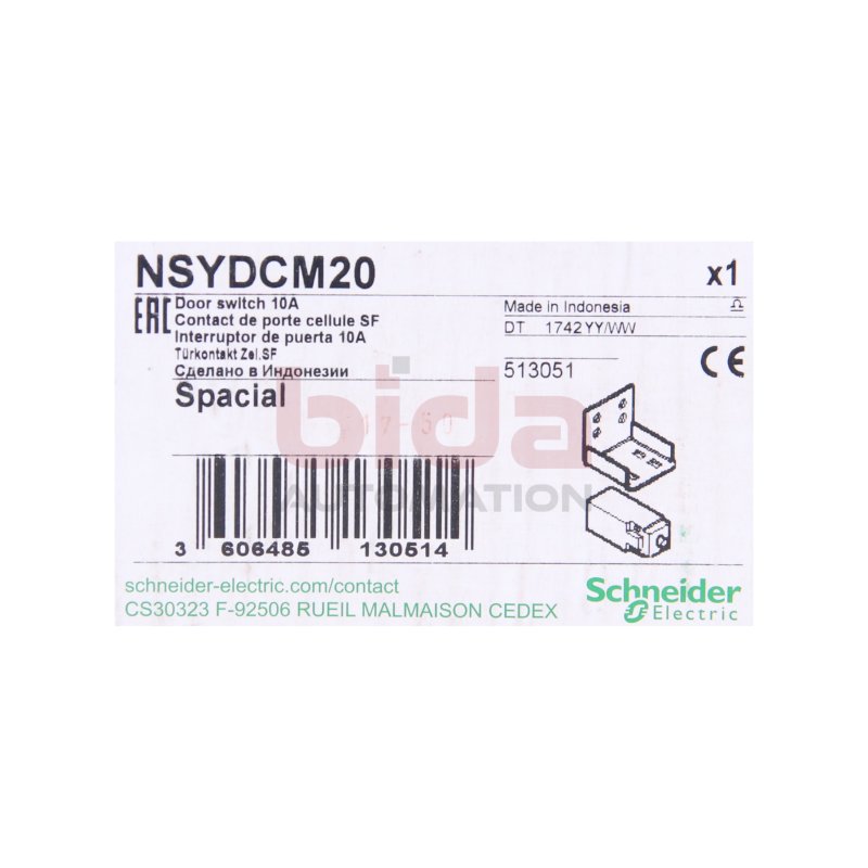 Schneider NSYDCM20 Spacial SF-T&uuml;rkontaktschalter / Door contact switch 10A 500V