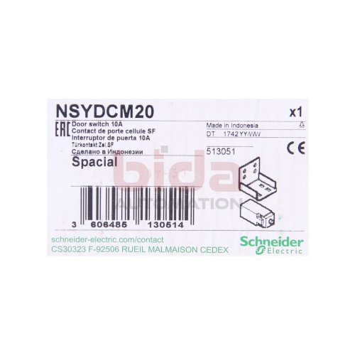 Schneider NSYDCM20 Spacial SF-T&uuml;rkontaktschalter / Door contact switch 10A 500V