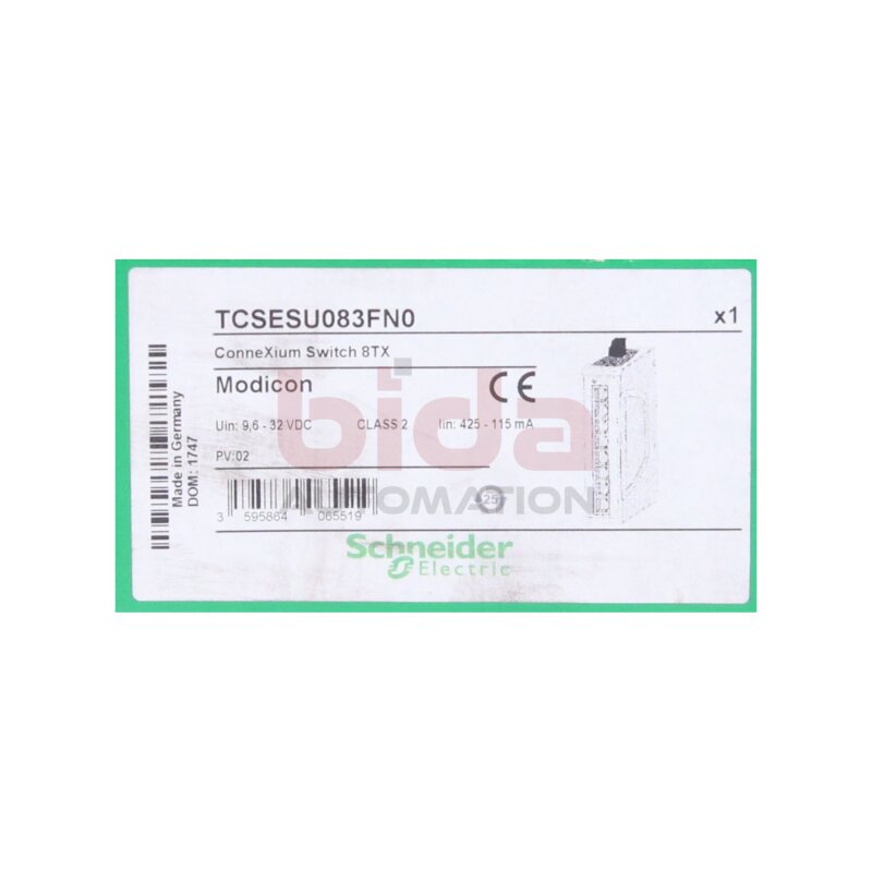 Schneider TCSESU083FN0 Ethernet TCP/IP Switch