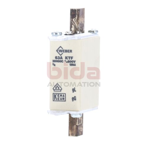 Weber NH00C KTF-63A Sicherungseinsatz fuse insert 63A 500V