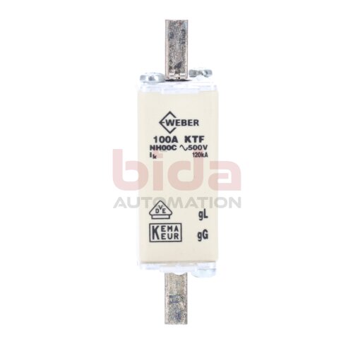 Weber NH00C KTF-100A Sicherungseinsatz fuse insert 100A 500V