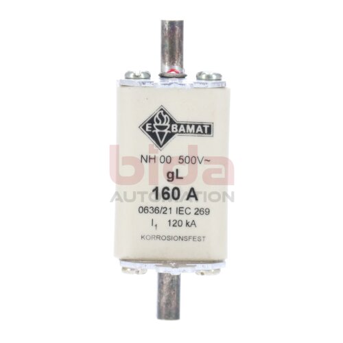 Bals Ebamat NH00 500V-160A Sicherungseinsatz fuse insert 500V