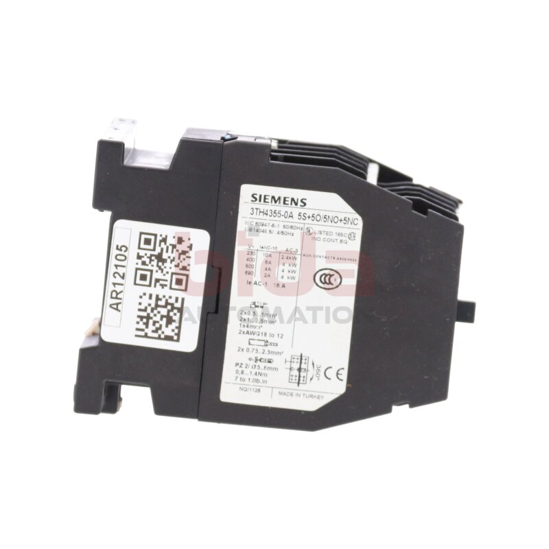 Siemens 3TH4355-0A Hilfssch&uuml;tz Auxiliary Contactor  230V 10A