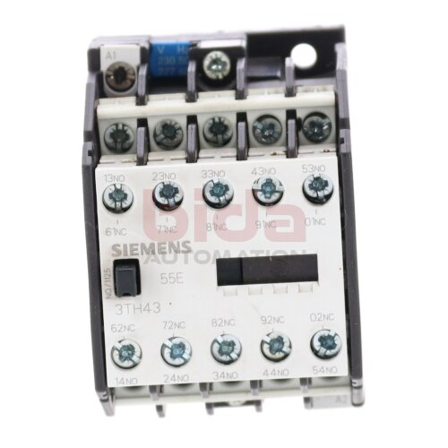 Siemens 3TH4355-0A Hilfssch&uuml;tz Auxiliary Contactor  230V 10A