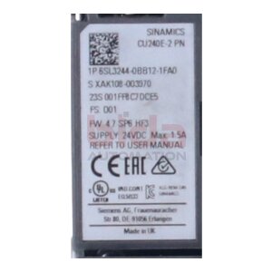 Siemens 6SL3244-0BB12-1FA0 / 6SL3 244-0BB12-1FA0 SINAMICS...