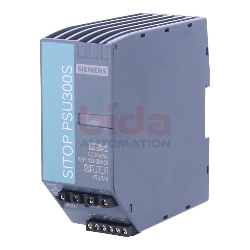Siemens 6EP1 433-2BA20 / 6EP1433-2BA20 SITOP PSU300S 24 V/5 A Geregelte Stromversorgung / Power supply