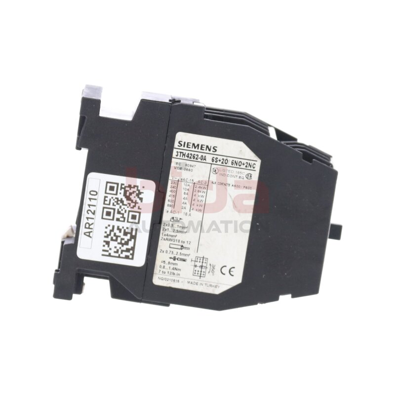 Siemens 3TH4262-0A / 3TH4 262-0A Hilfssch&uuml;tz Auxiliary Contactor 230V 10A