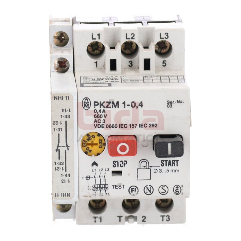 Moeller PKZM 1-0,4 Motoschutzschalter Motor Protection Switch